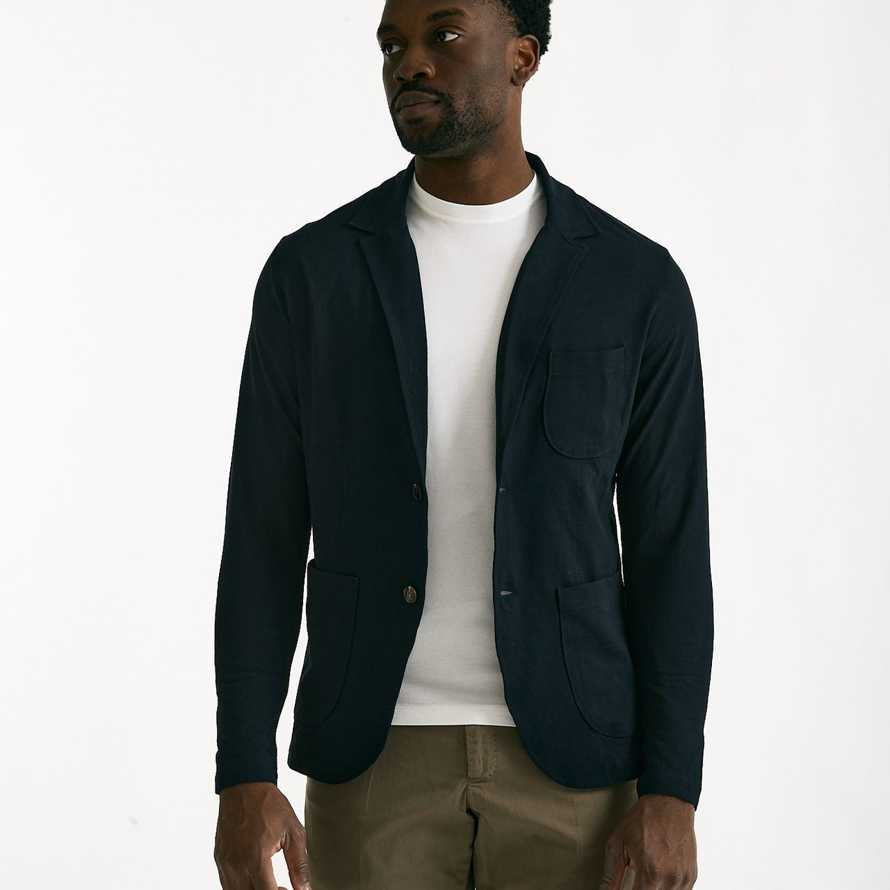 Giacca in cotone blu Icecotton uomo Zanone - 7