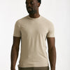 T shirt in cotone beige Icecotton uomo Zanone - 5