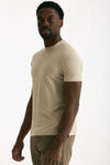T shirt in cotone beige Icecotton uomo Zanone - 2