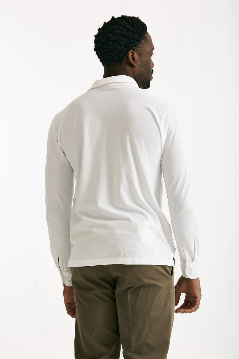 Polo in cotone bianco Icecotton uomo Zanone - 3