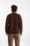 Maglia in lana marrone Scollo a V uomo Atomo factory - 3