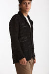 Cardigan in lana e poliammide nero uomo Atomo factory - 2