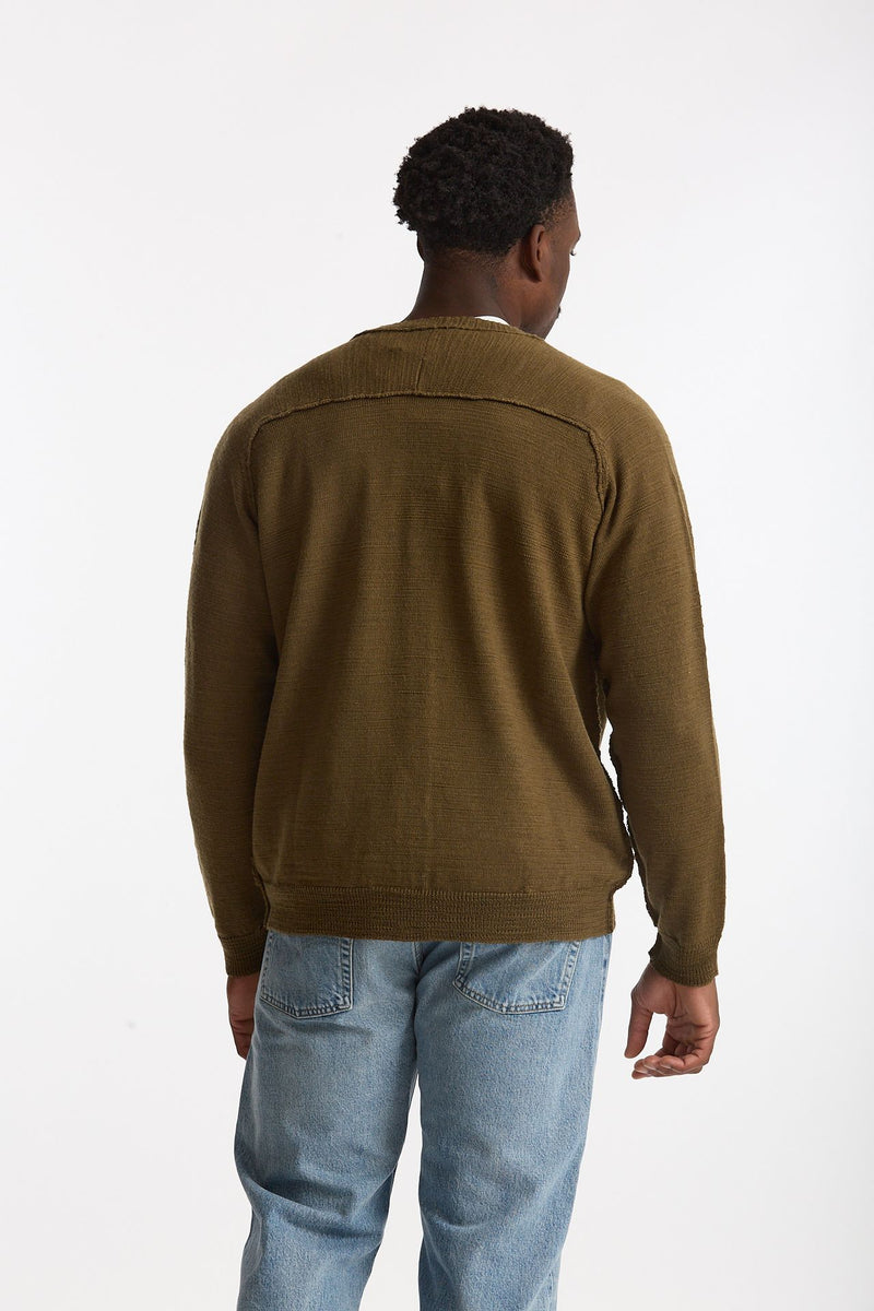 Cardigan in lana verde uomo Atomo factory - 3
