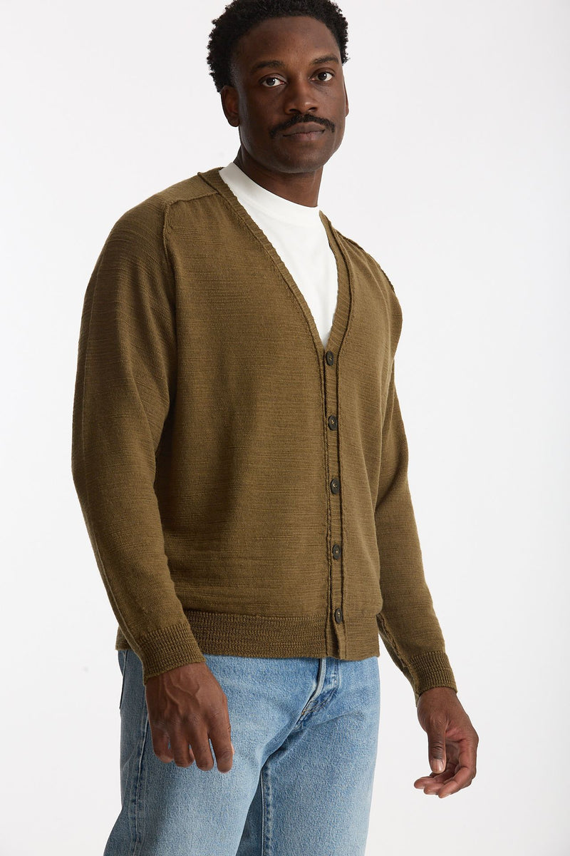 Cardigan in lana verde uomo Atomo factory - 4