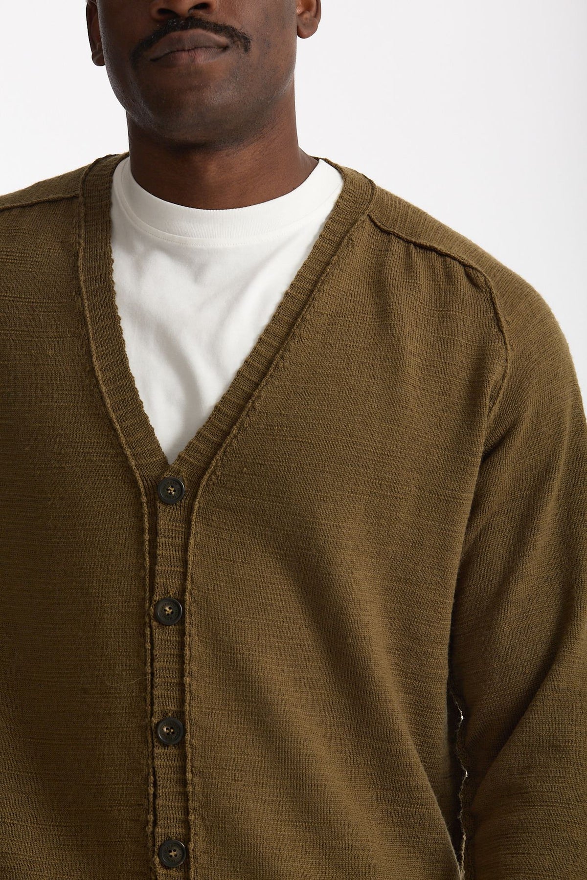 Cardigan in lana verde uomo Atomo factory - 5