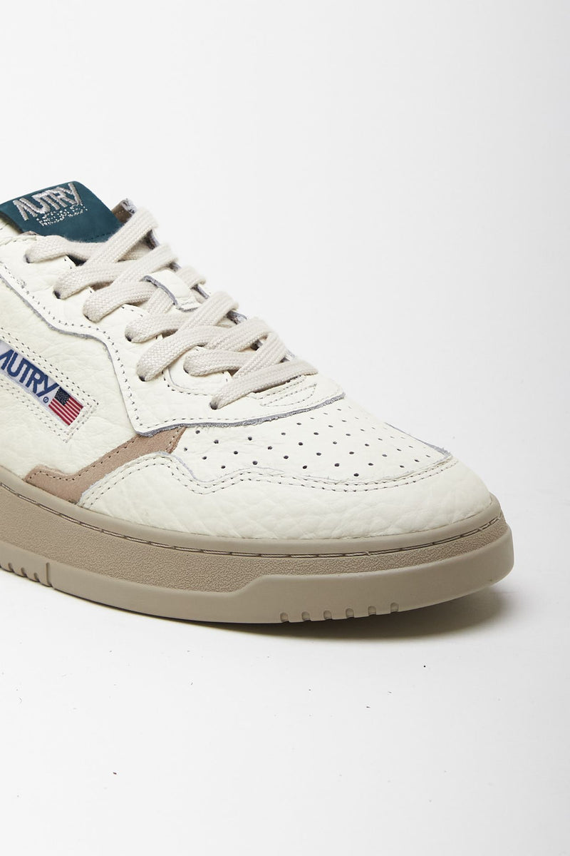 Sneakers MEDALIST LOW-AULM-NE18 in pelle martellata uomo Autry - 5