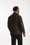 Field jacket OGSTON WAX JACKET in cotone cerato marrone scuro uomo Barbour - 3
