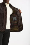 Field jacket OGSTON WAX JACKET in cotone cerato marrone scuro uomo Barbour - 9
