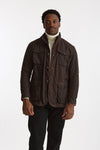 Field jacket OGSTON WAX JACKET in cotone cerato marrone scuro uomo Barbour - 2