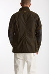Field jacket OGSTON WAX JACKET in cotone cerato olive uomo Barbour - 4