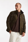Field jacket OGSTON WAX JACKET in cotone cerato olive uomo Barbour - 5