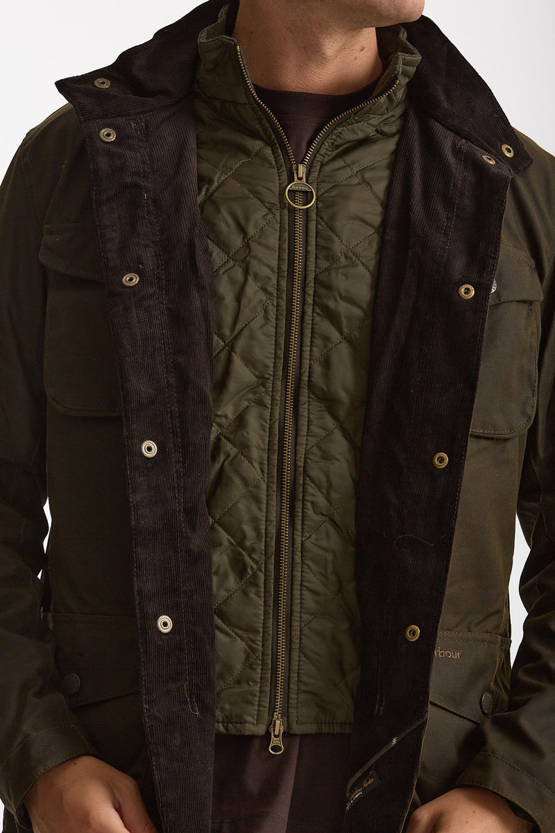 Field jacket OGSTON WAX JACKET in cotone cerato olive uomo Barbour - 2