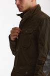 Field jacket OGSTON WAX JACKET in cotone cerato olive uomo Barbour - 9