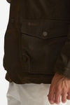 Field jacket OGSTON WAX JACKET in cotone cerato olive uomo Barbour - 10
