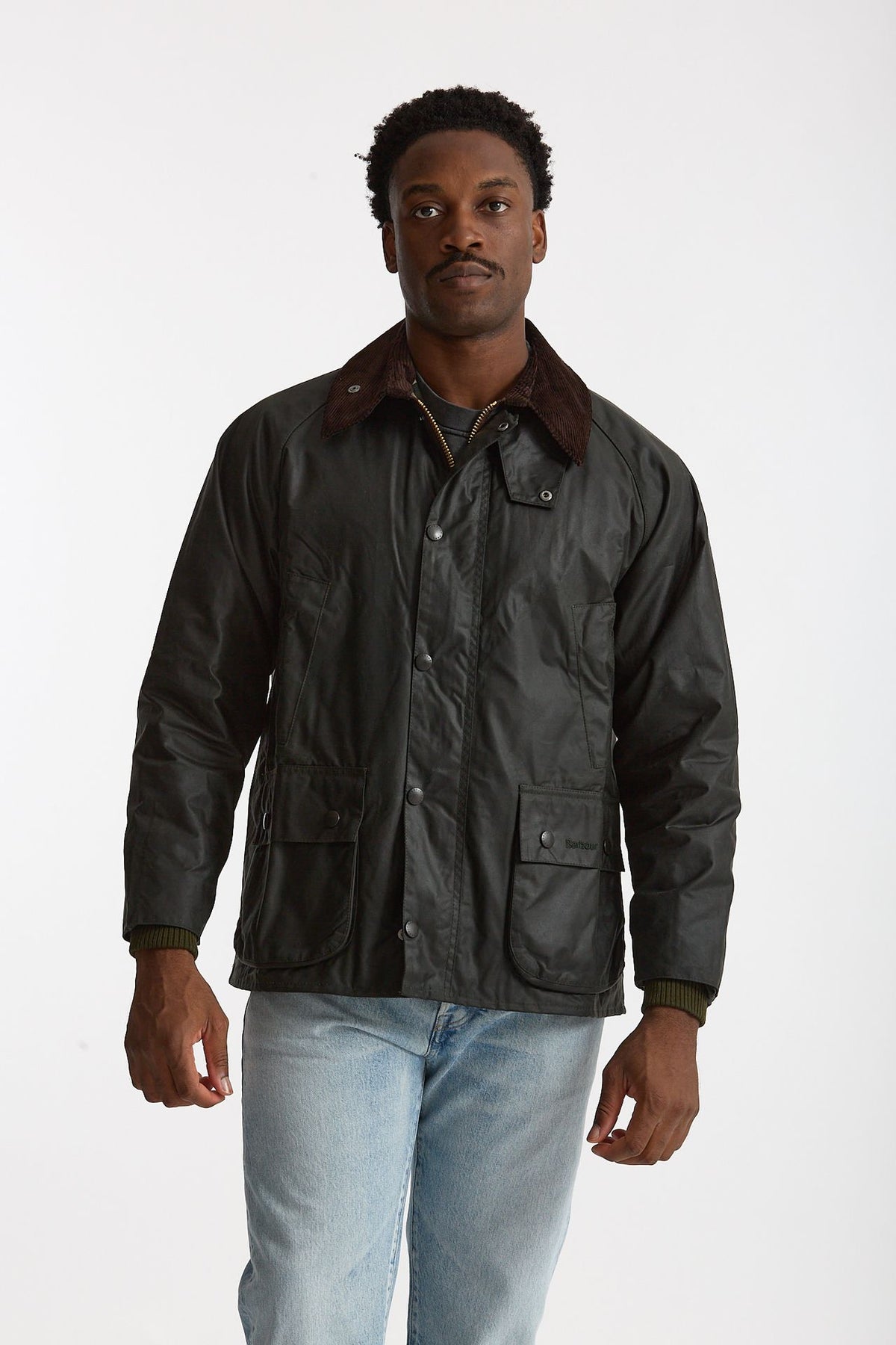 Giacca BEDALE WAX JACKET in cotone cerato sage-verde uomo Barbour - 5