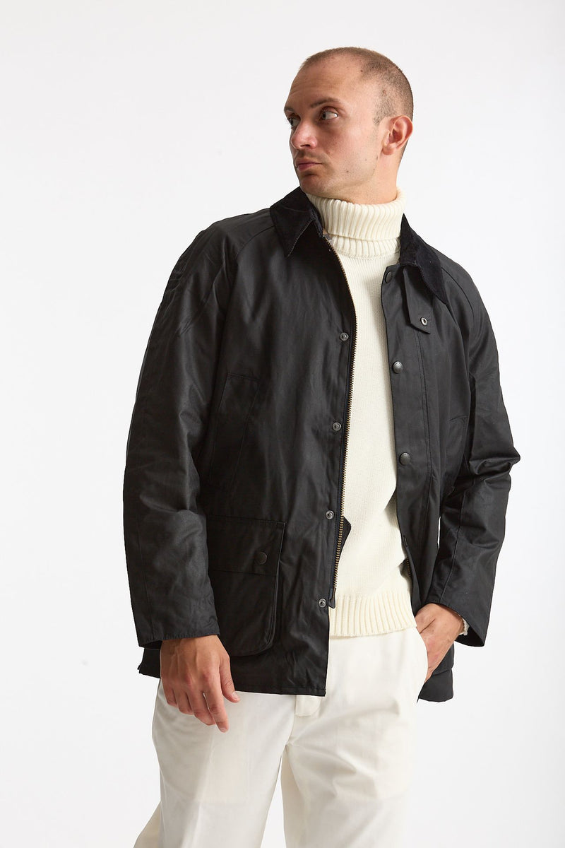 Giacca in cotone ASHBY WAX JACKET cerato blu uomo Barbour - 5