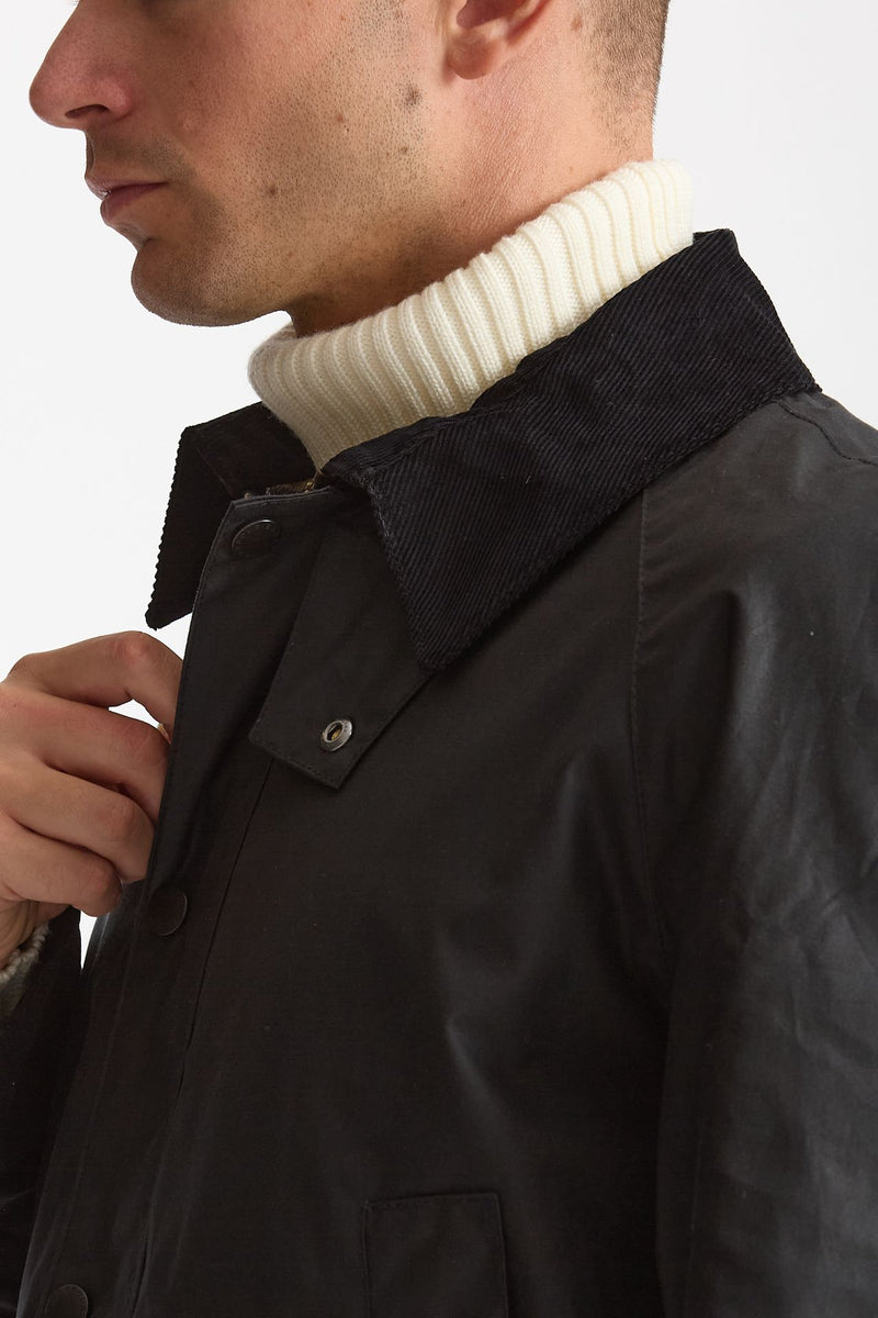 Giacca in cotone ASHBY WAX JACKET cerato blu uomo Barbour - 7