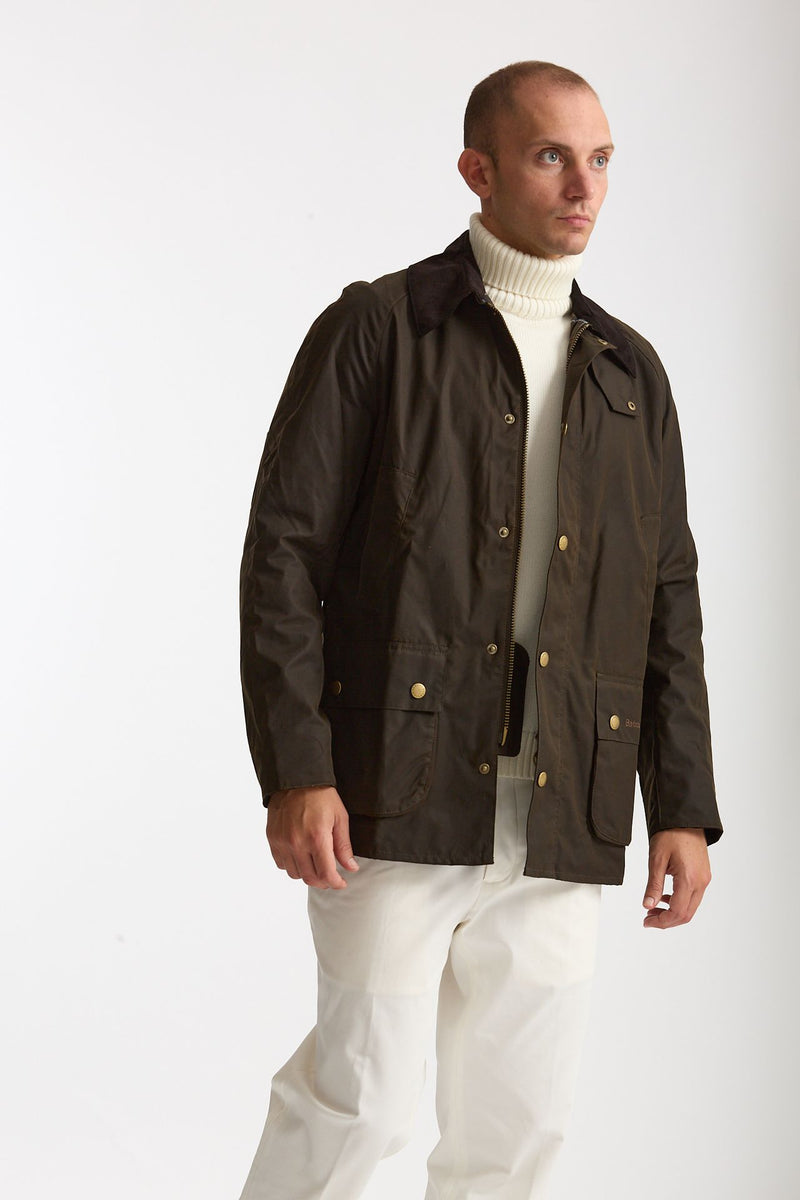Giacca in cotone ASHBY WAX JACKET cerato olive uomo Barbour - 2