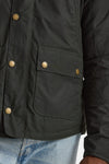 Giubbino REELIN WAX JACKET in cotone cerato sage-verde uomo Barbour - 5