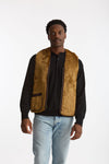 Gilet in pile acrilico cammello uomo Barbour - 2