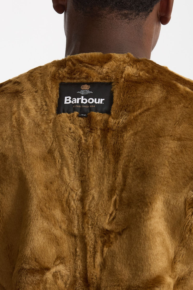 Gilet in pile acrilico cammello uomo Barbour - 4
