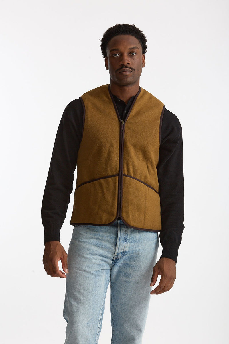 Gilet in pile acrilico cammello uomo Barbour - 8