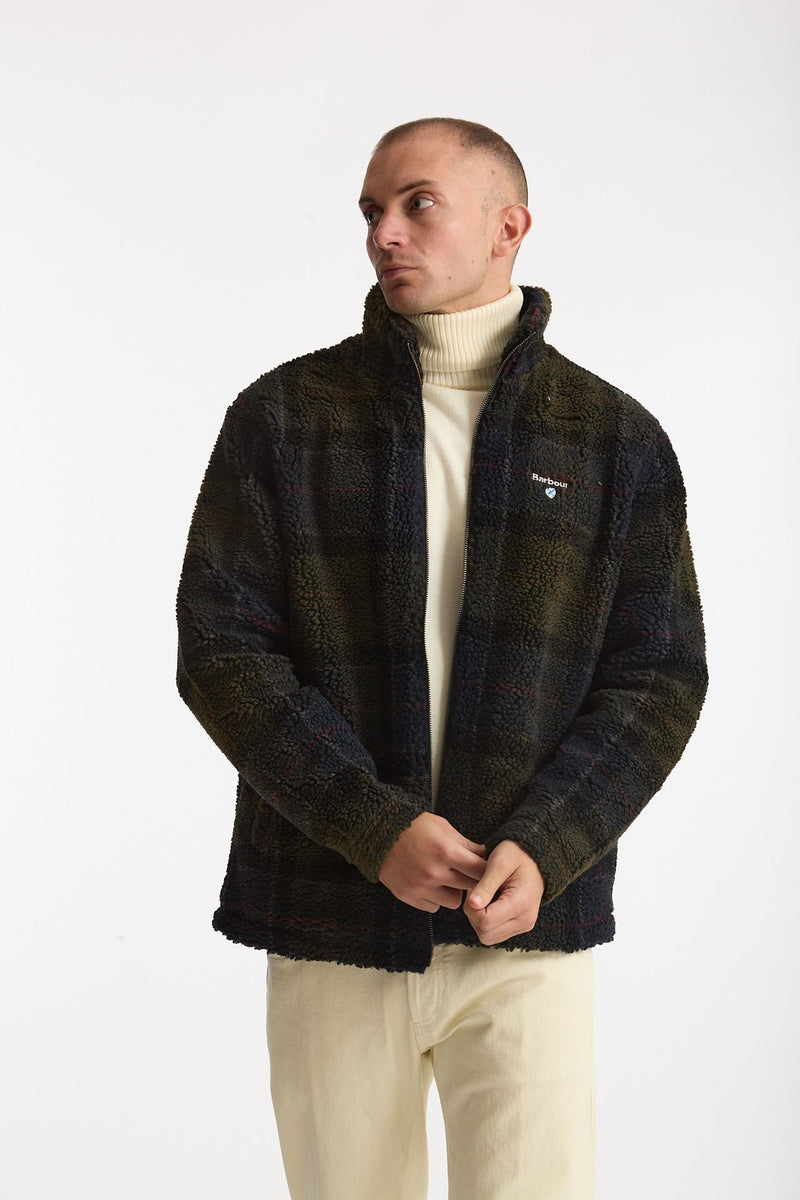 Giubbino pile Shadow classic tartan uomo Barbour - 2