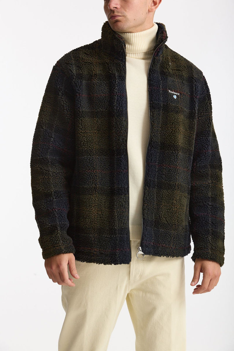 Giubbino pile Shadow classic tartan uomo Barbour - 4