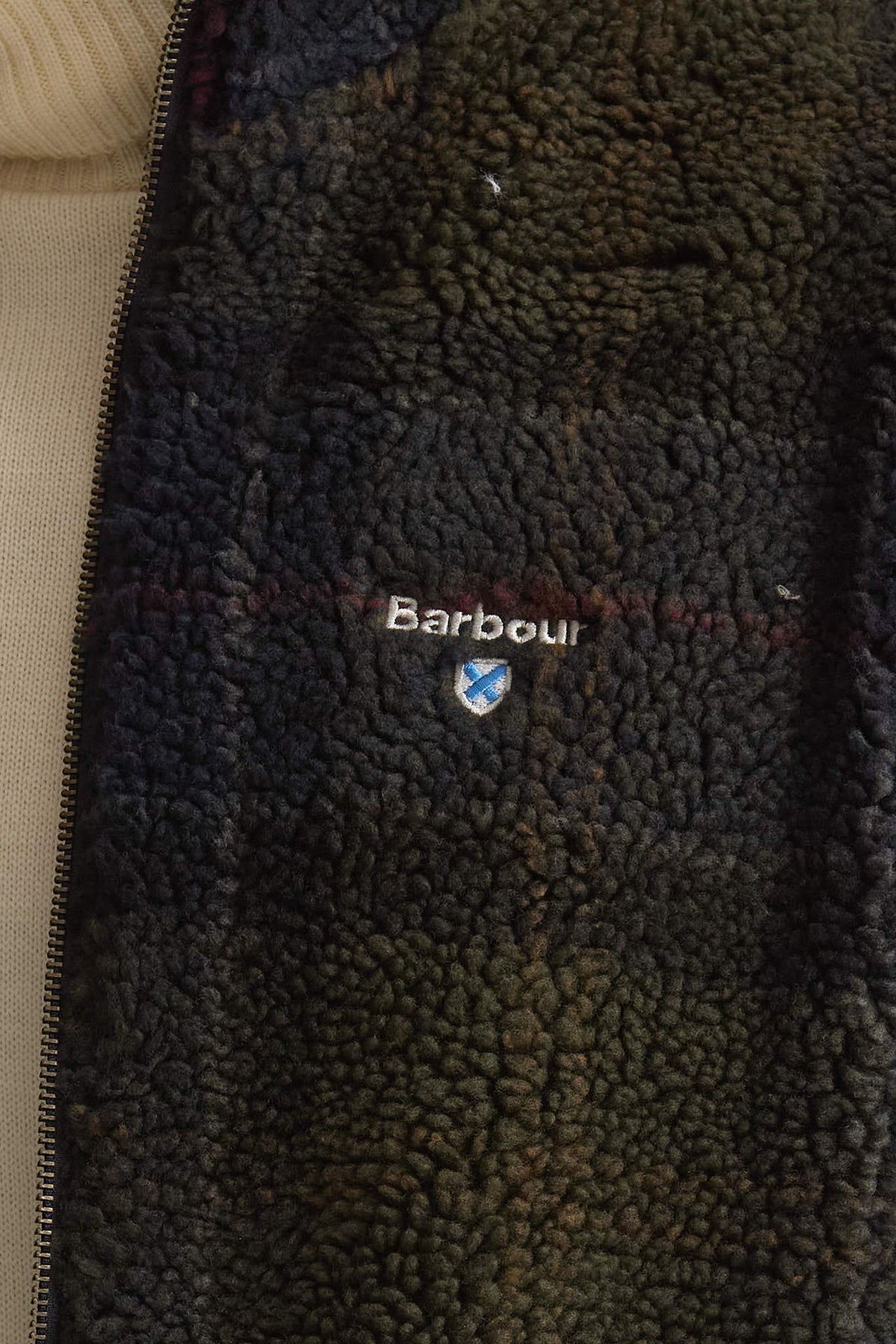 Giubbino pile Shadow classic tartan uomo Barbour - 5