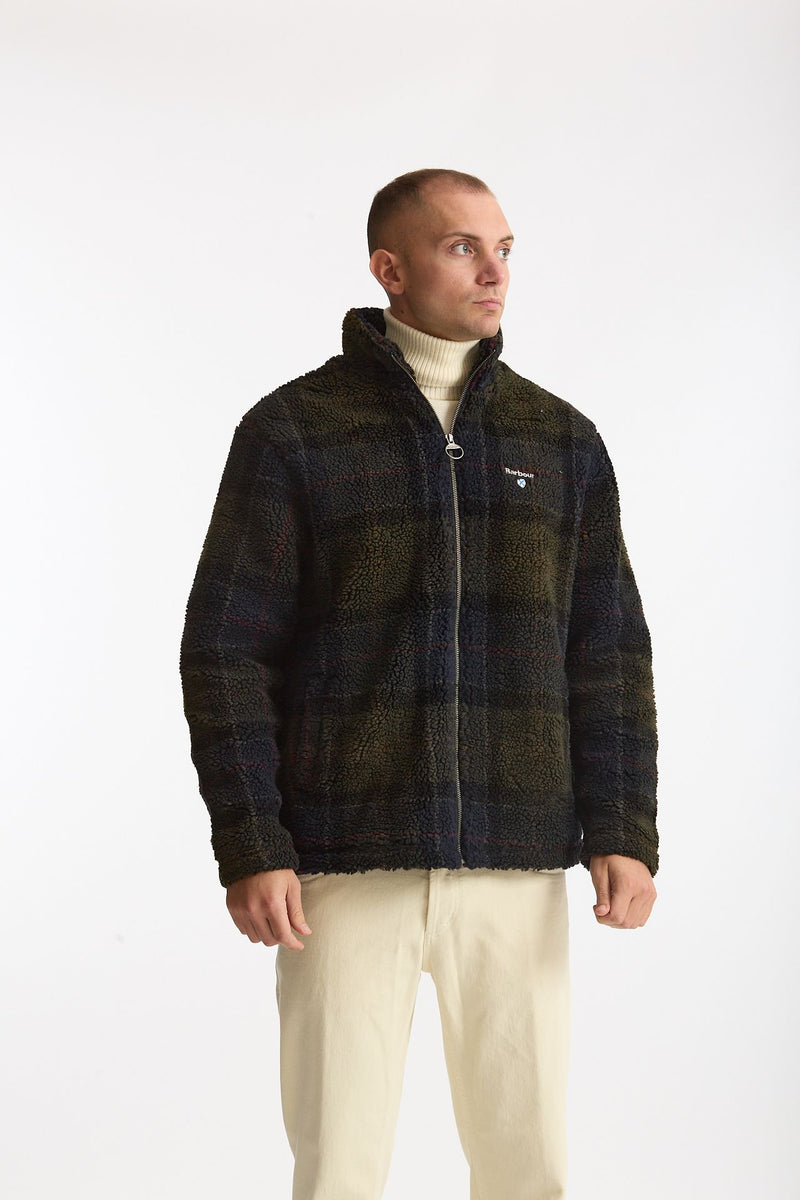 Giubbino pile Shadow classic tartan uomo Barbour - 7