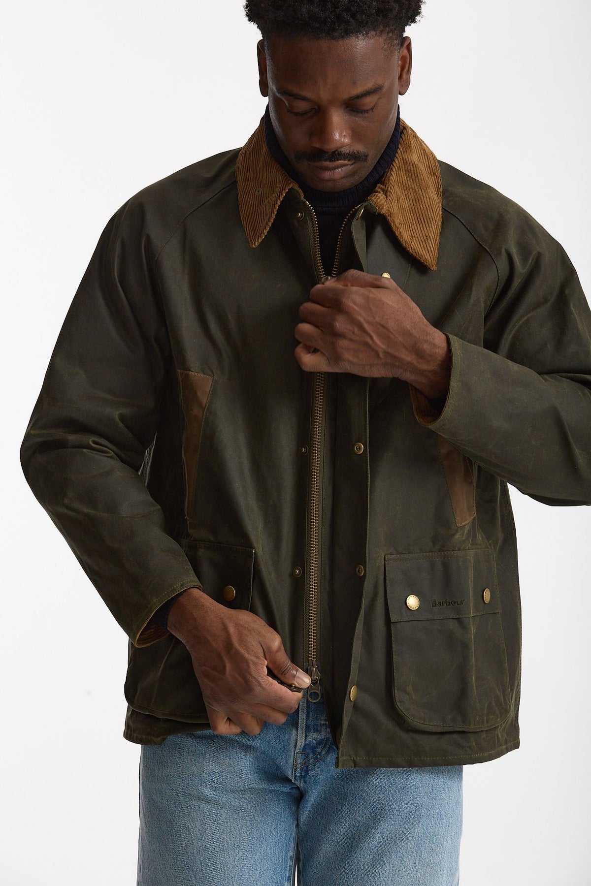 Giacca DESERTDALE WAX in cotone cerato verde uomo Barbour - 5