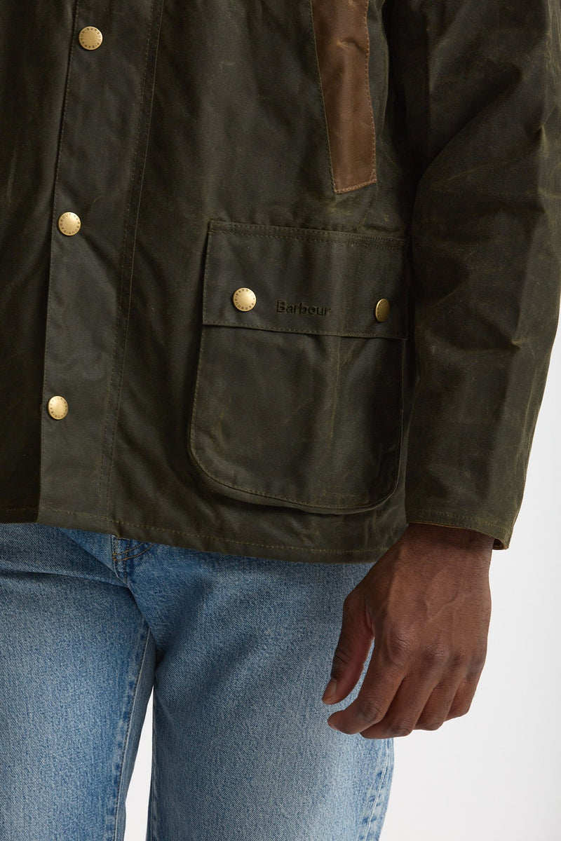 Giacca DESERTDALE WAX in cotone cerato verde uomo Barbour - 8