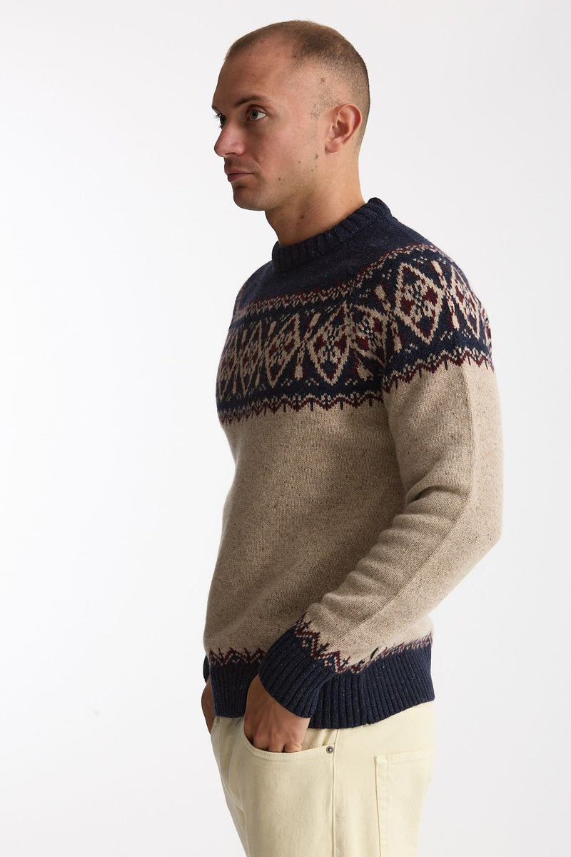 Maglia misto lana fantasia uomo Barbour - 3