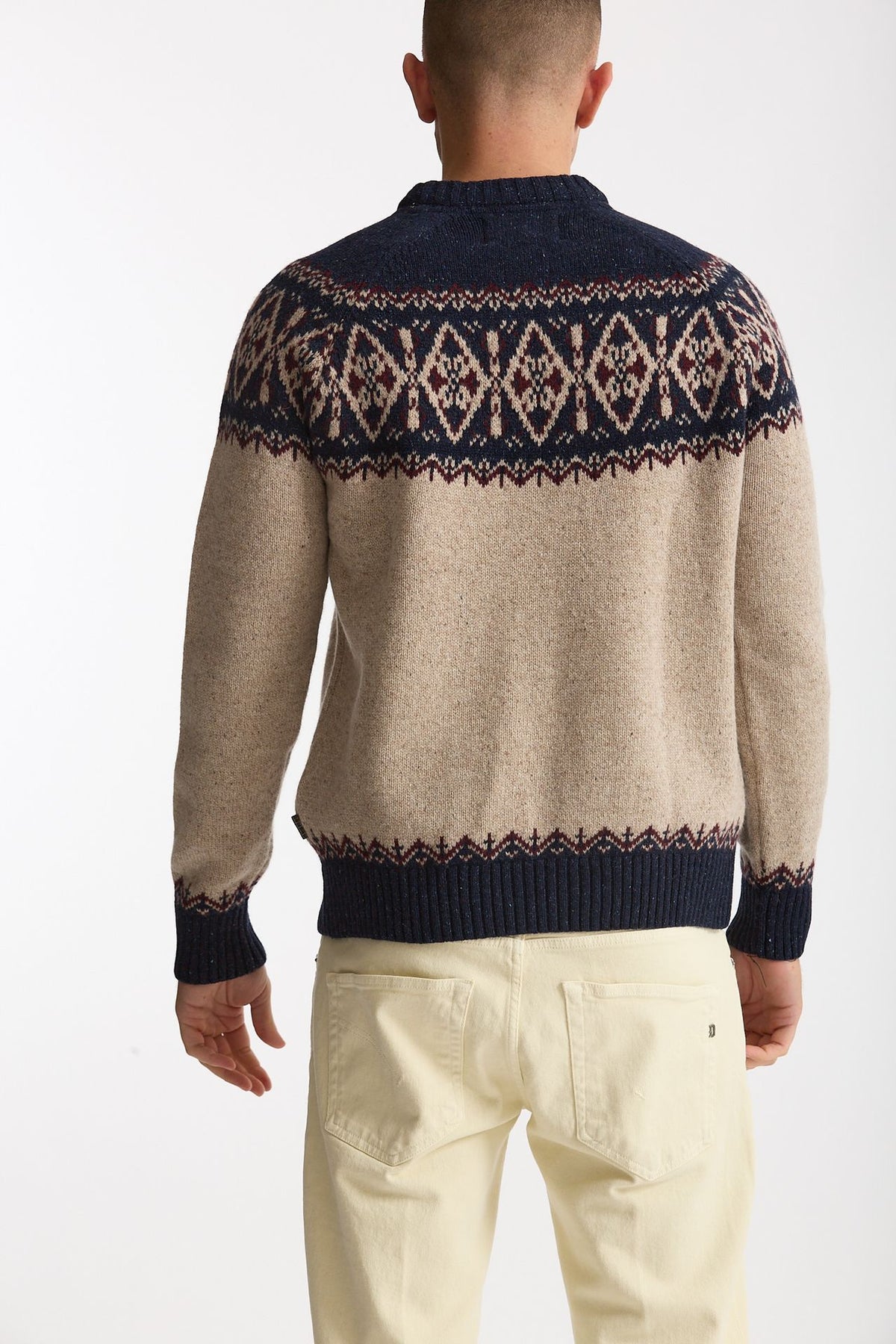Maglia misto lana fantasia uomo Barbour - 5
