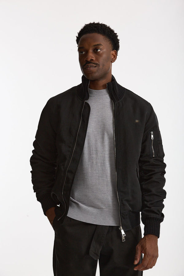 Bomber in nylon nero uomo Giorgio brato