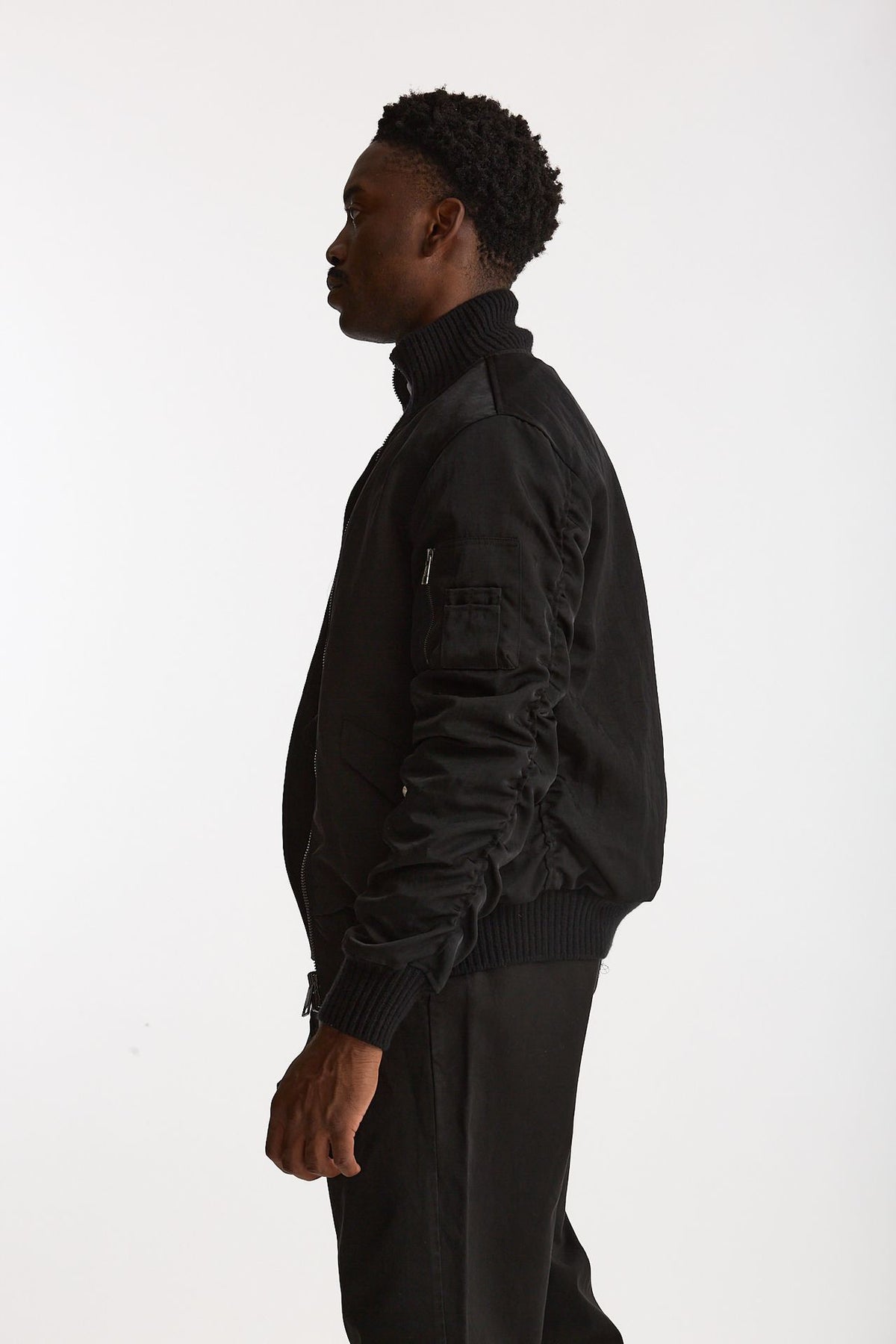 Bomber in nylon nero uomo Giorgio brato - 2