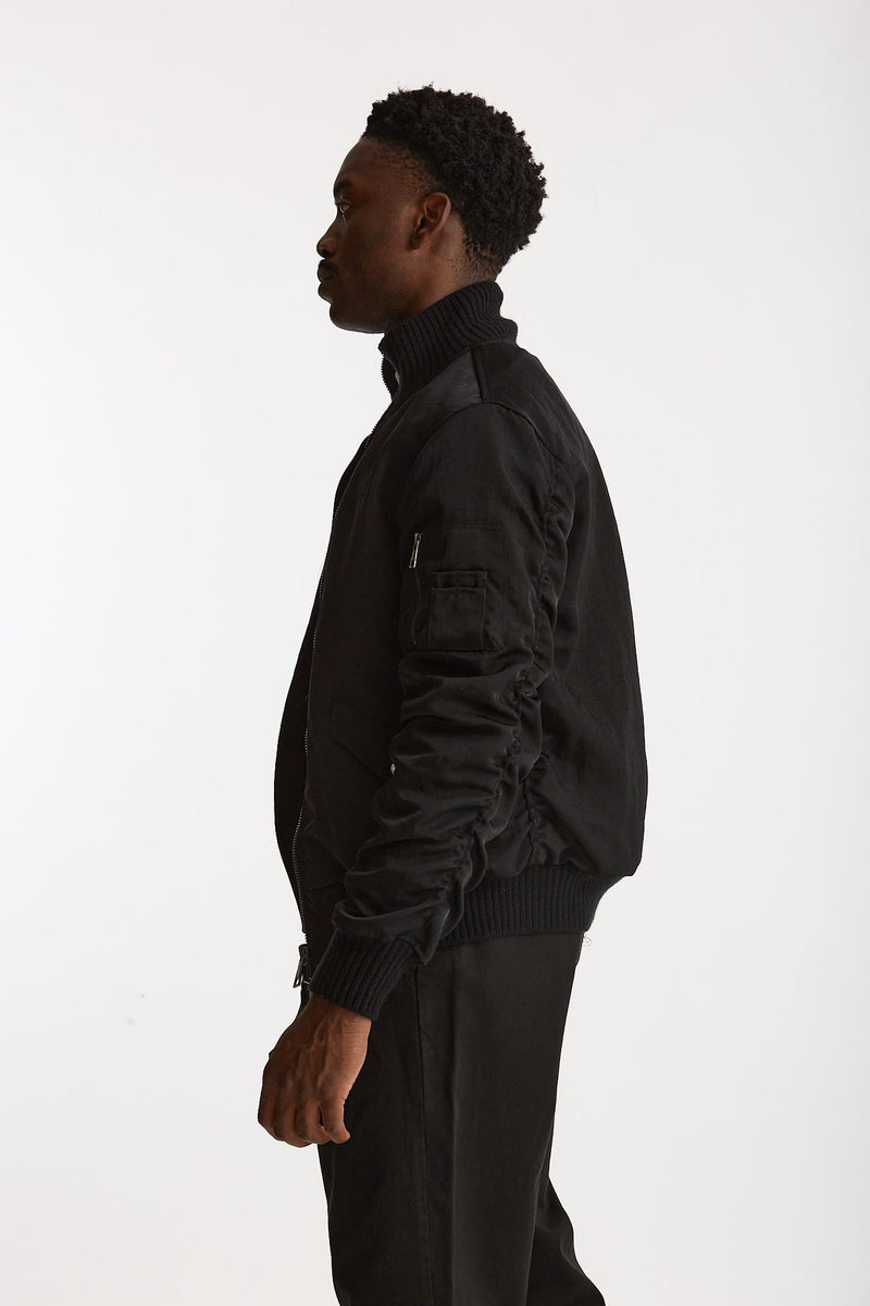 Bomber in nylon nero uomo Giorgio brato - 2