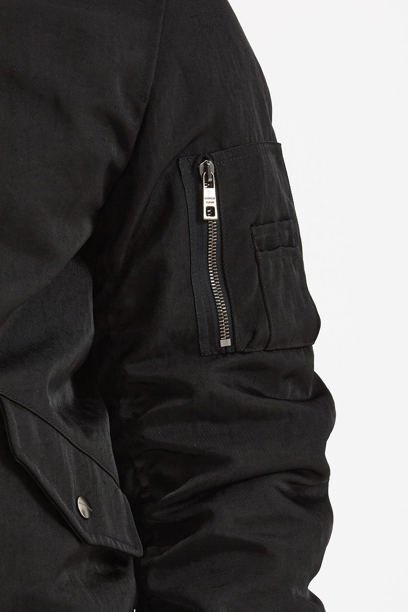 Bomber in nylon nero uomo Giorgio brato - 6
