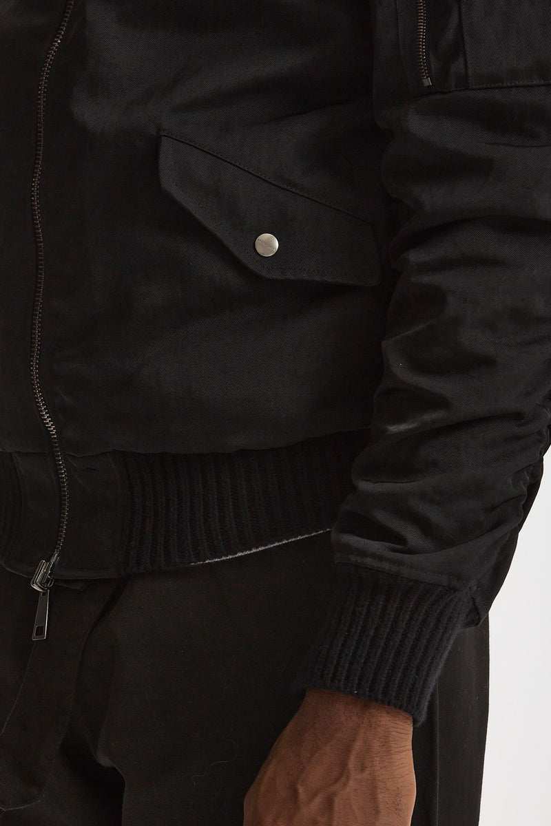 Bomber in nylon nero uomo Giorgio brato - 7