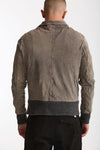 Giubbino in pelle lavata grigio chiaro uomo Giorgio brato - 5