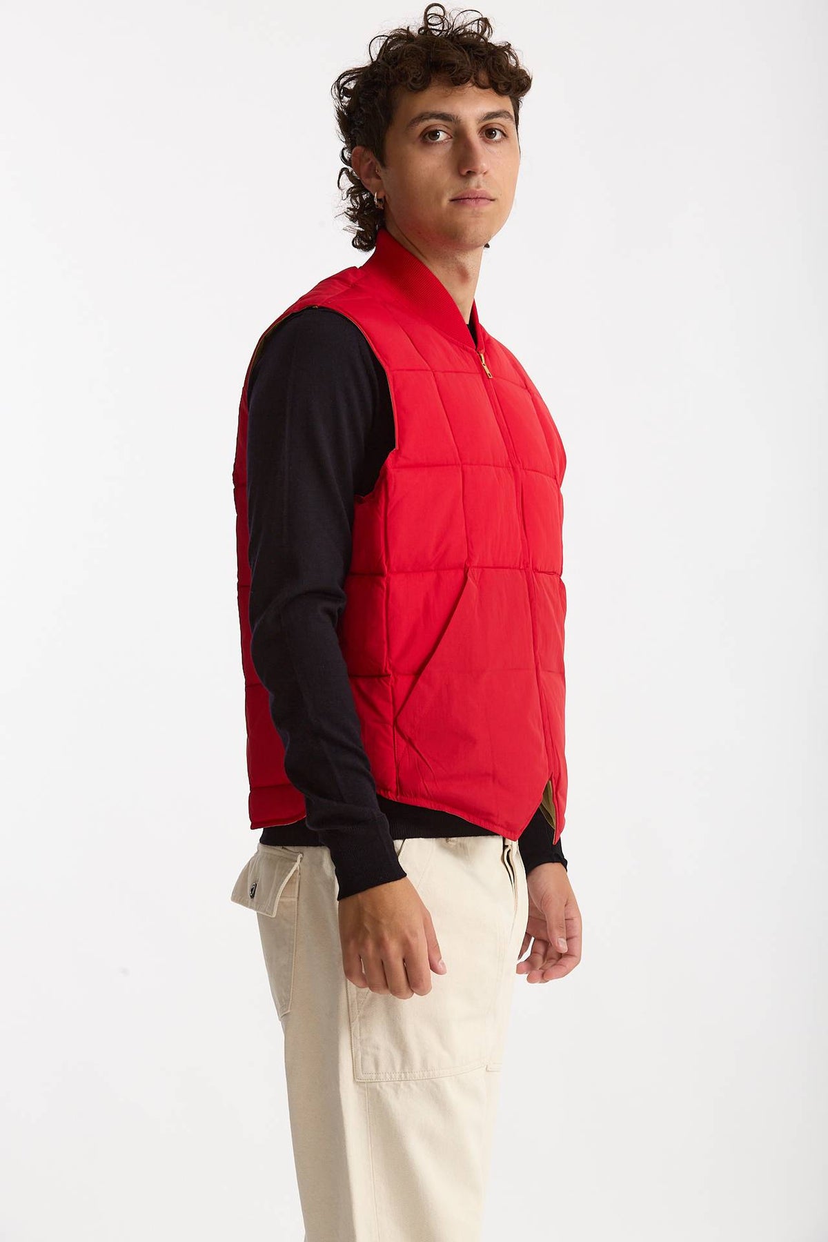 Gilet trapuntato SEATTLE rosso uomo Chesapeake's - 1