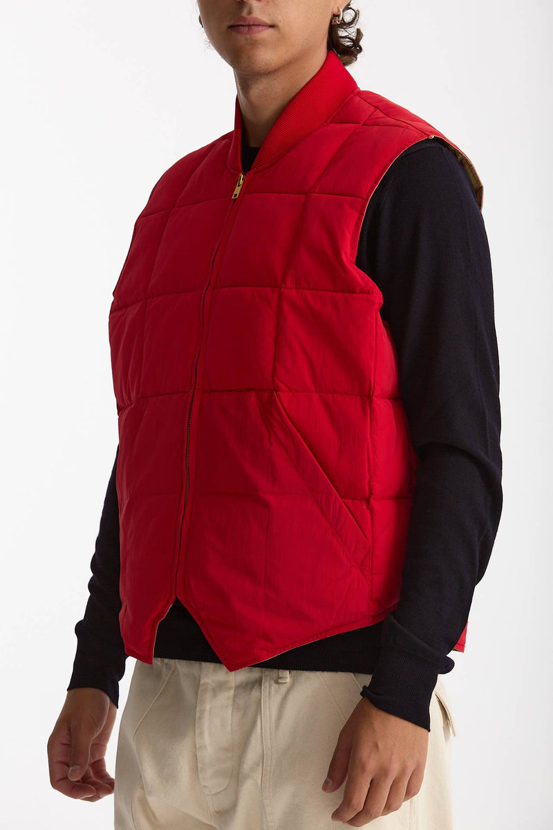 Gilet trapuntato SEATTLE rosso uomo Chesapeake's - 4