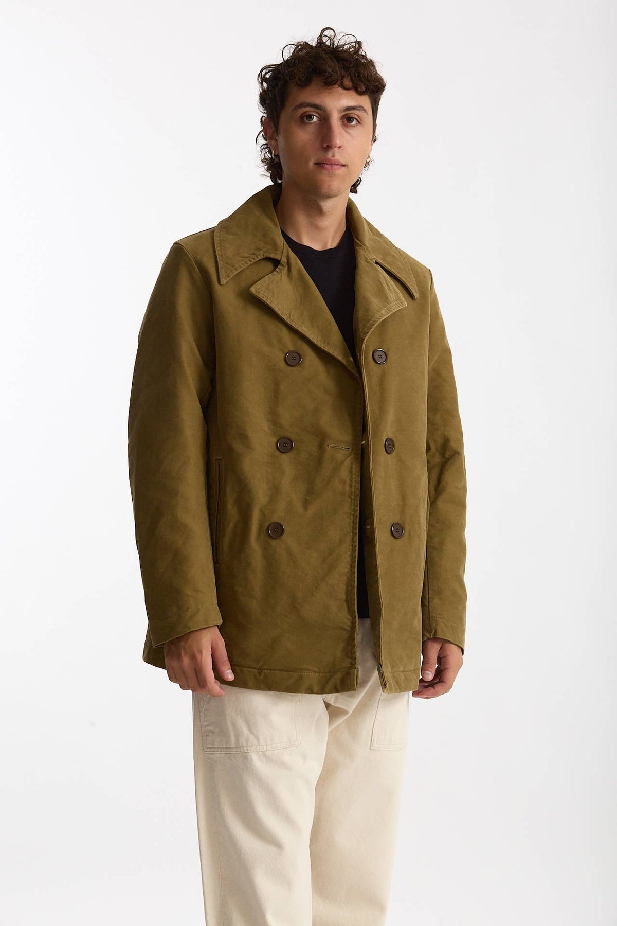 Peacoat imbottito kaki uomo Chesapeake's - 2