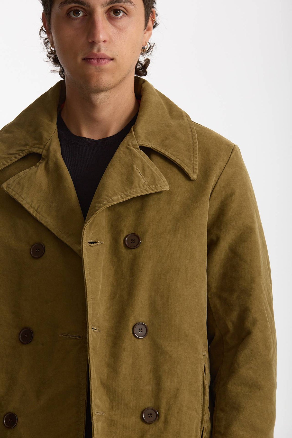 Peacoat imbottito kaki uomo Chesapeake's - 4