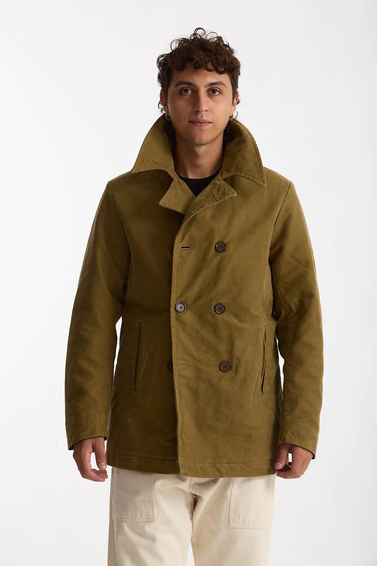 Peacoat imbottito kaki uomo Chesapeake's - 5
