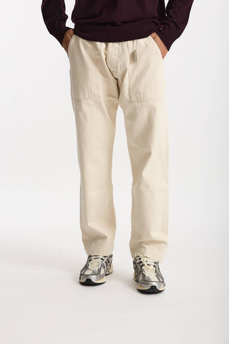 Pantalone GRAVES in cotone fermo bianco uomo Chesapeake's - 4