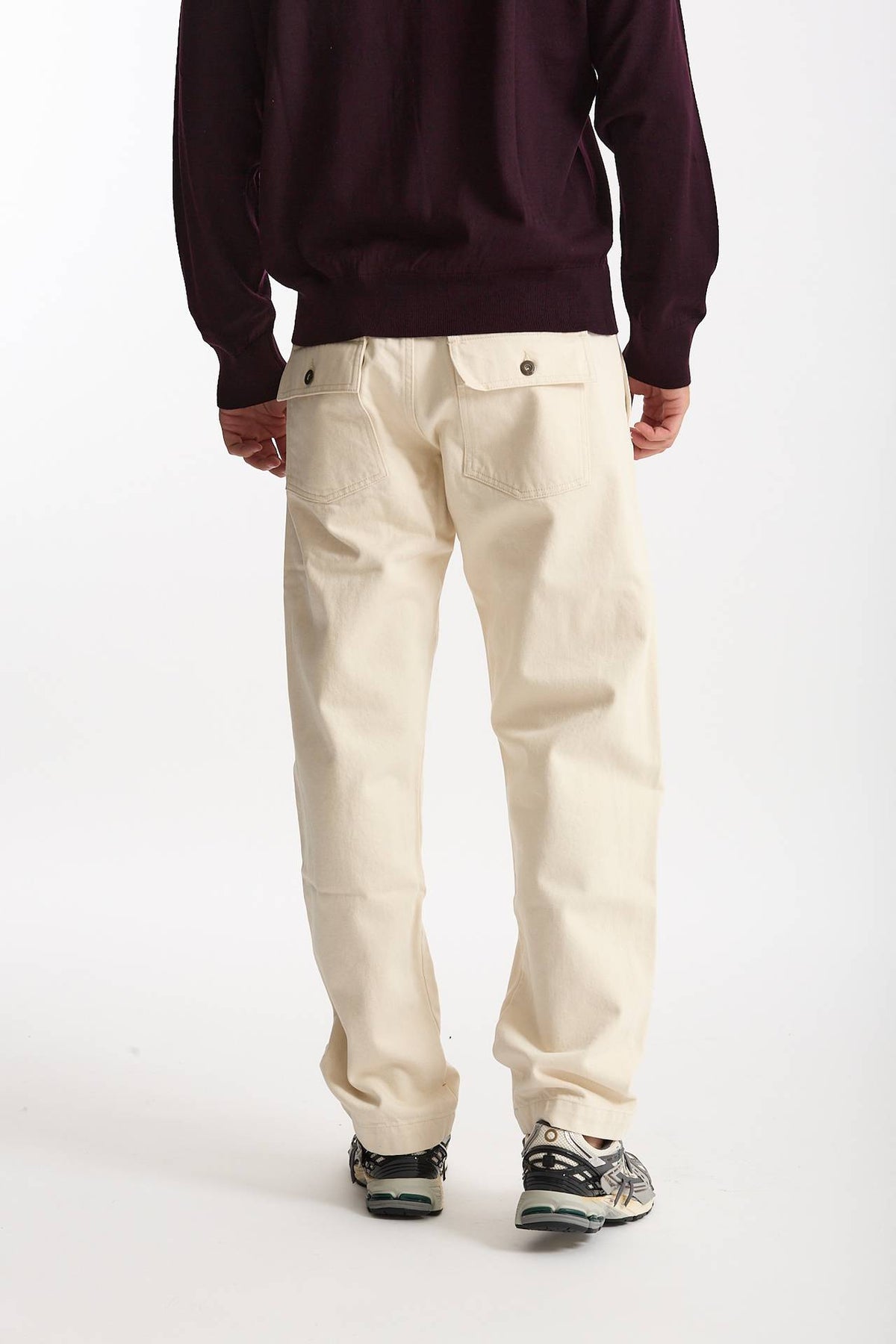 Pantalone GRAVES in cotone fermo bianco uomo Chesapeake's - 2