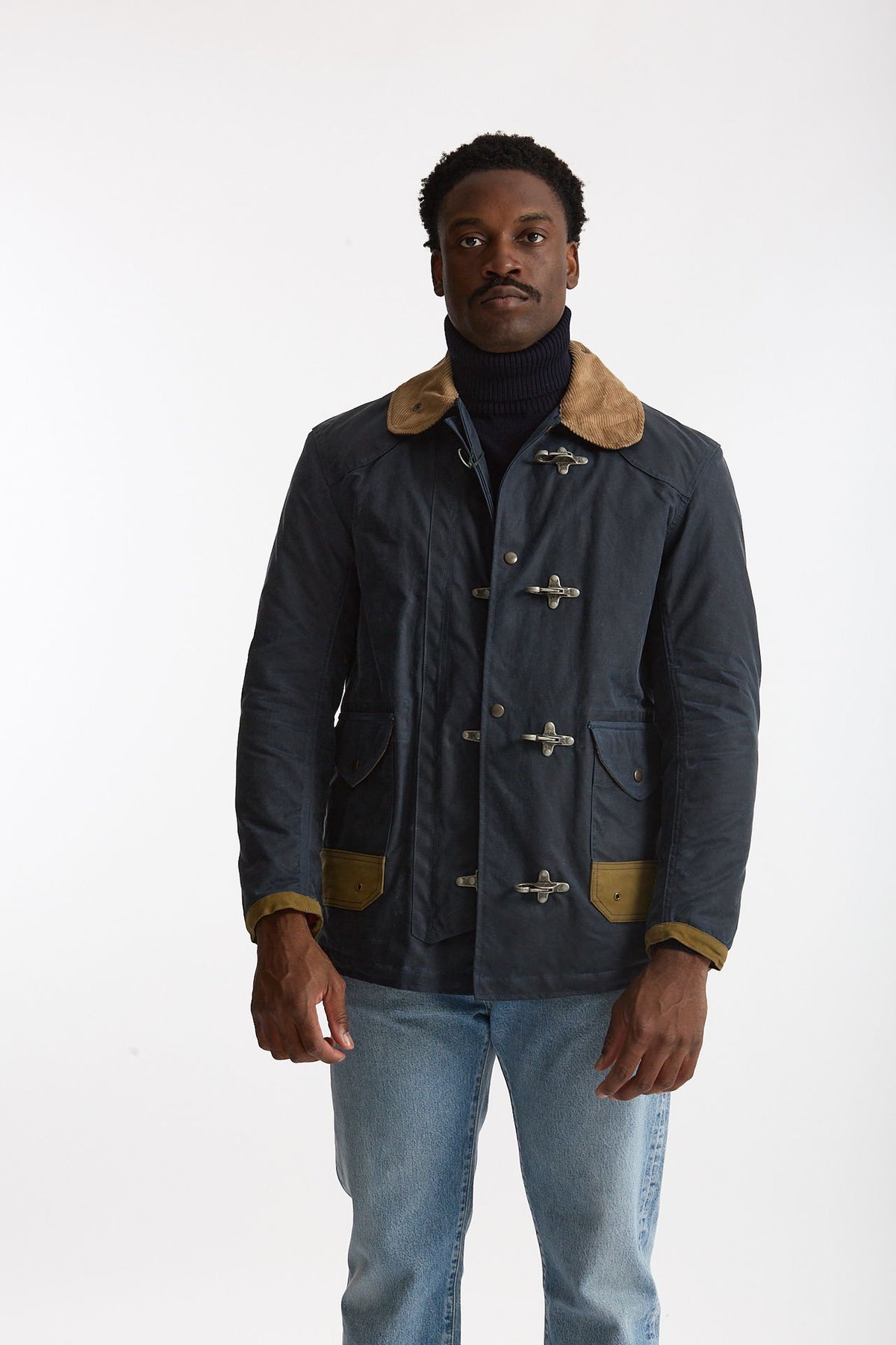 Giubbino BEDFORD WAXED fireman blu uomo Chesapeake's - 1