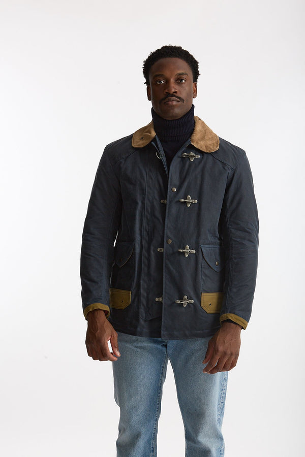 Giubbino BEDFORD WAXED fireman blu uomo Chesapeake's