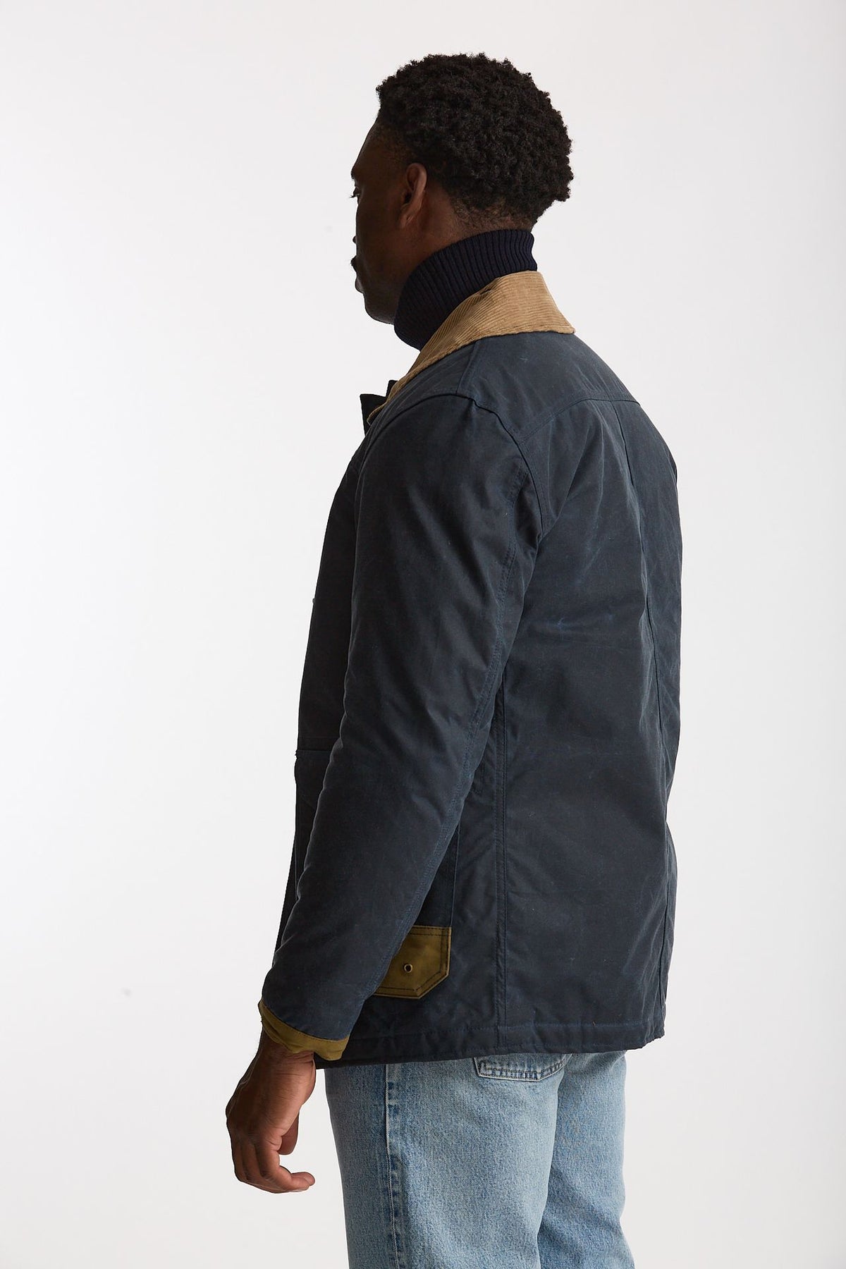 Giubbino BEDFORD WAXED fireman blu uomo Chesapeake's - 3